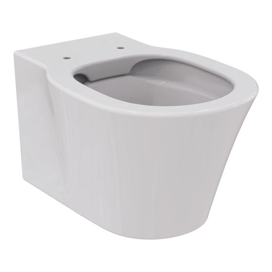 Ideal Standard Wand-T-WC Connect Air, spülrandlos, unsichtbare Befür, 360x540x350mm, Weiß