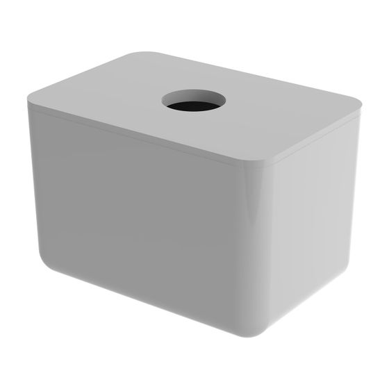Ideal Standard Aufbewahrungsbox Connect Space, mit Deckel, 112x78x75mm, hellgrau