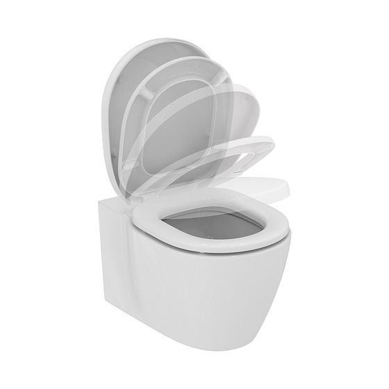 Ideal Standard WC-Paket Connect AquaBlade mit WC-Sitz Softclosing 365x540x340mm Weiß
