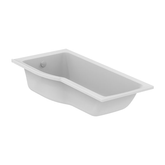 Ideal Standard Dusch-Badewanne Connect Air, Version li., 1700x800x465mm, Weiß