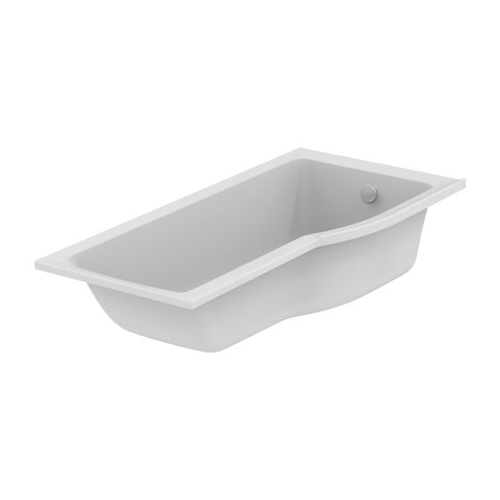 Ideal Standard Dusch-Badewanne Connect Air, Version re., 1700x800x465mm, Weiß