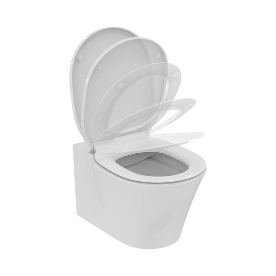 Ideal Standard Wand-WC-Kombipaket Connect Air Randlos mit Softclosing 360x540mm Weiß