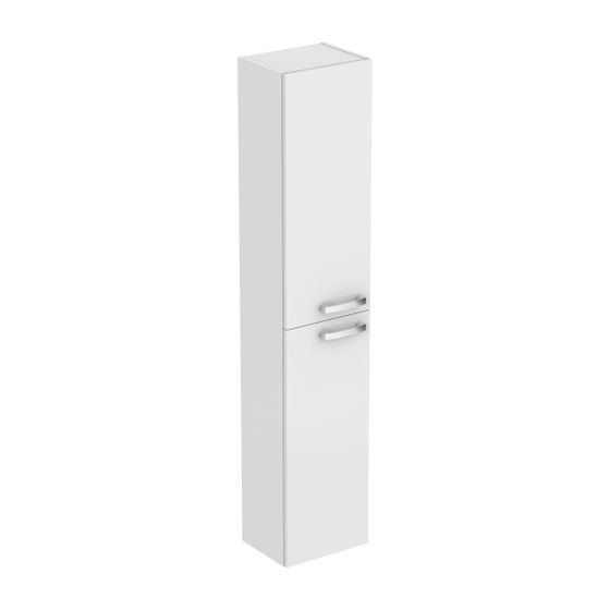 Ideal Standard Hochschrank Eurovit Anschlag li.ohne re. 2 Türen300x235x1500mm Hochglanz weiß lackiert