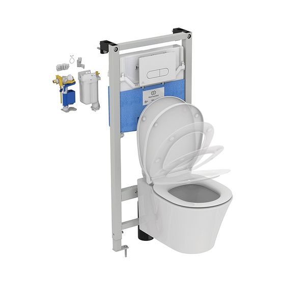 Ideal Standard Bundle WC-Element ProSys, WC Connect Air, Platte Oleas M1 und Smartflush