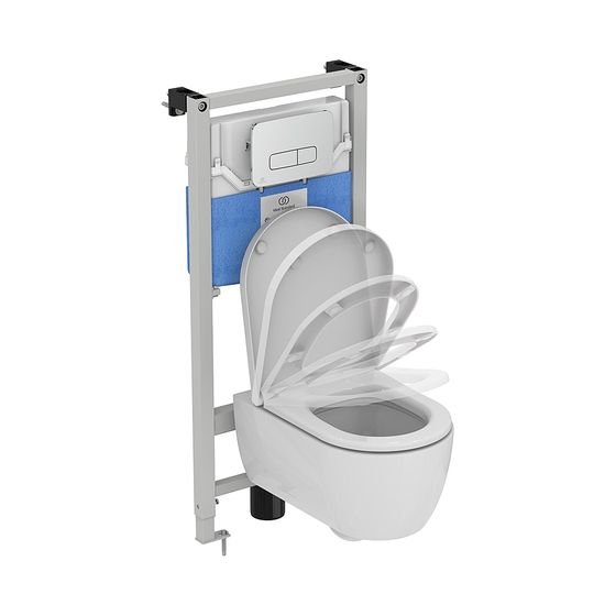 Ideal Standard Bundle WC-Element ProSys, WC Blend Curve und Betätigungsplatte Oleas M3