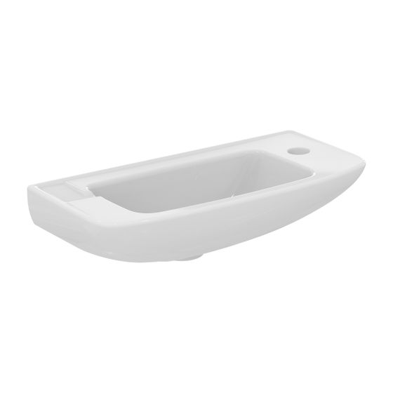 Ideal Standard Handwaschbecken Eurovit, 1 Hl.rechts, ohne Überlauf 500x235x125mm, Weiß
