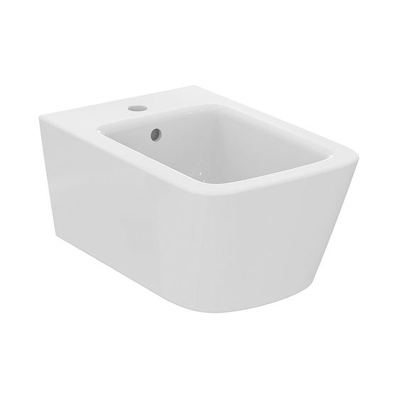 Ideal Standard Wand-Bidet Blend Cube 1 Hahnloch, 360x540x250mm Weiß