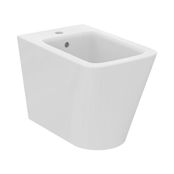 Ideal Standard Stand-Bidet Blend Cube, 1 Hahnloch, 355x540x400mm, Weiß