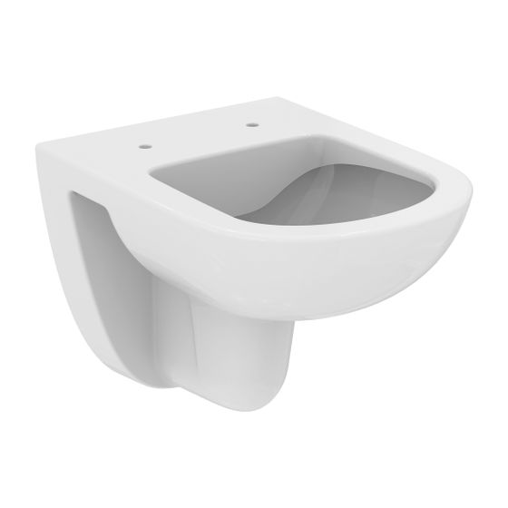 Ideal Standard Wandtiefspül-WC Eurovit+, kompakt, ohne Spülrand, 360x480x360, Weiß
