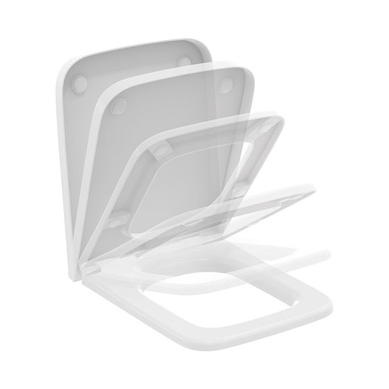 Ideal Standard WC-Sitz Blend Cube Softclosing 365x455x35mm Seidenweiß