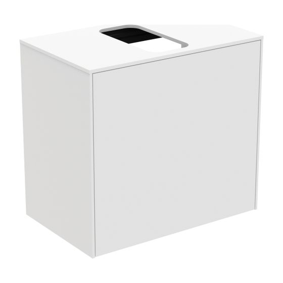 Ideal Standard Waschtisch-Unterschrank Conca, 1 Auszug, mit mi.Ausschnitt, 602x373x550mm, Weiß