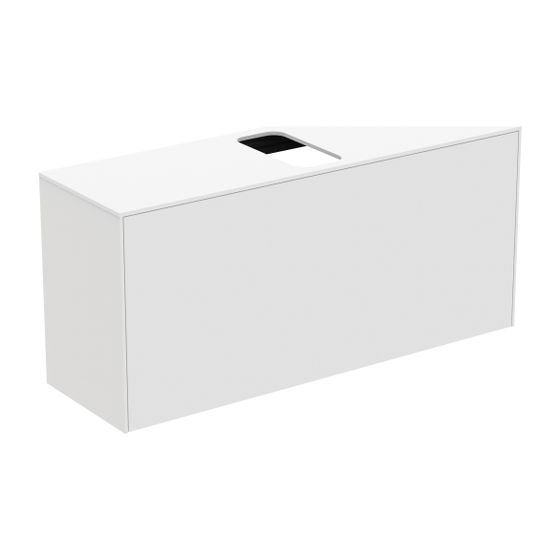 Ideal Standard Waschtisch-Unterschrank Conca, 1 Auszug, mit mi.Ausschnitt, 1202x373x550mm, Weiß