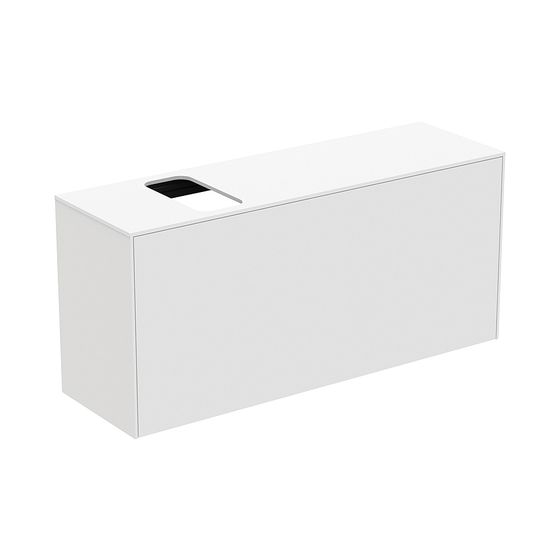 Ideal Standard Waschtisch-Unterschrank Conca, 1 Auszug, mit Ausschnitt, 1202x373x550mm, Weiß