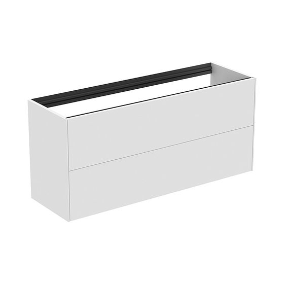 Ideal Standard Waschtisch-Unterschrank Conca, 2 Auszüge, ohne Platte, 1200x373x540mm, Weiß