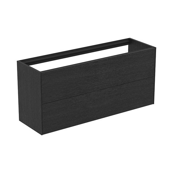 Ideal Standard Waschtisch-Unterschrank Conca, 2 Auszüge, ohne Platte, 1200x373x540mm, Eiche geflammt