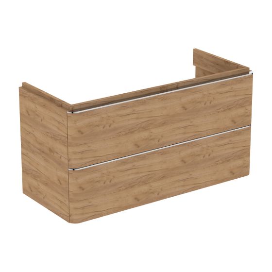 Ideal Standard Waschtisch-Unterschrank Adapto, 2 Auszüge, 970x410x490mm, Goldeiche