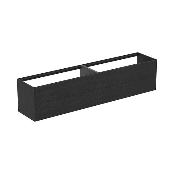 Ideal Standard Waschtisch-Unterschrank Conca, 4 Auszüge, ohne Platte, 2385x505x540mm, Eiche geflammt