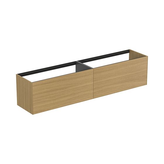 Ideal Standard Waschtisch-Unterschrank Conca, 4 Auszüge, ohne Platte, 2385x505x540mm, Eiche hell