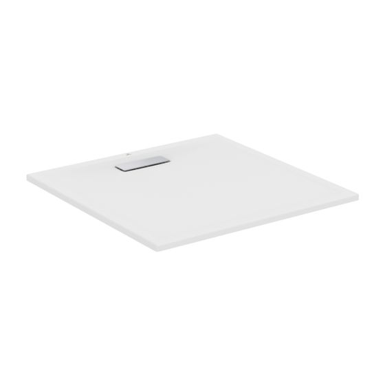 Ideal Standard Quadrat-Brausewanne Ultra Flat New, 900x900x25mm, Seidenweiß