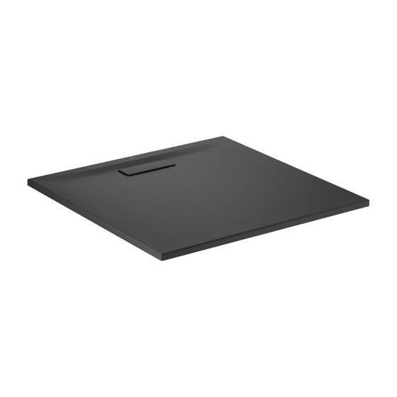Ideal Standard Quadrat-Brausewanne Ultra Flat New, 900x900x25mm, Schwarz