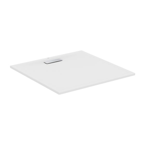 Ideal Standard Quadrat-Brausewanne Ultra Flat New, 1000x1000x25mm, Seidenweiß