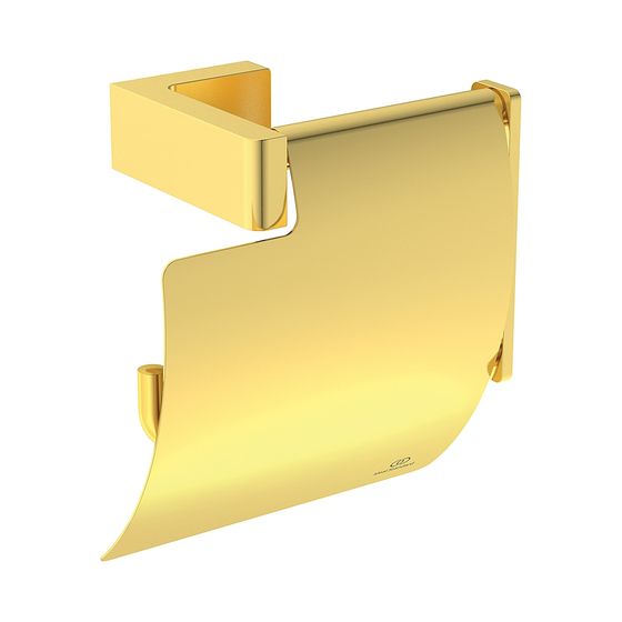 Ideal Standard Papierrollenhalter Conca Cube, eckig, Brushed Gold