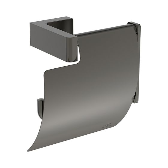 Ideal Standard Papierrollenhalter Conca Cube, eckig, Magnetic Grey