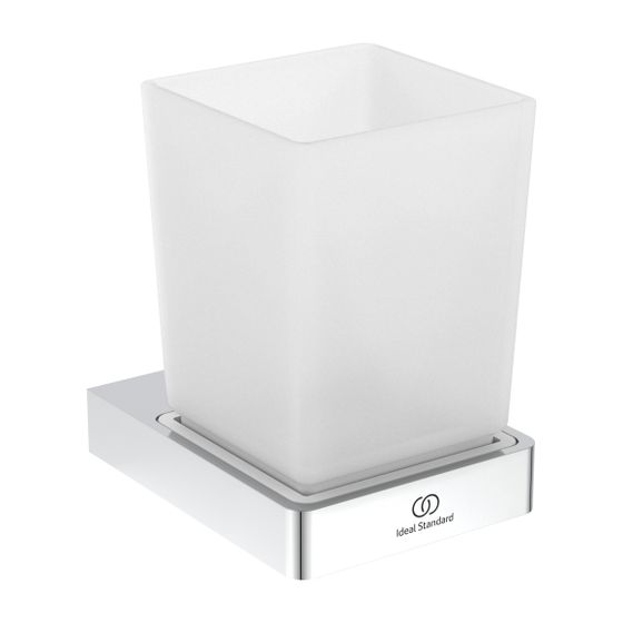 Ideal Standard Mundglas Conca Cube, eckig, Chrom