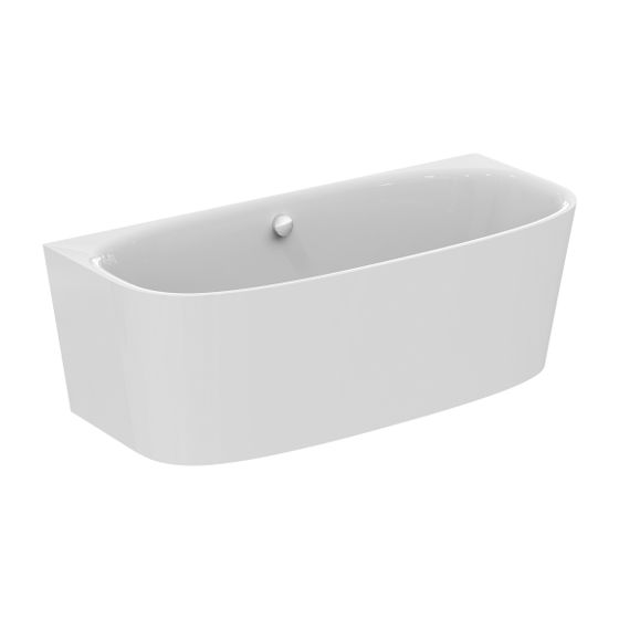 Ideal Standard Duo-Badewanne DEA, für Wandan., mit Abl, mit Füller, 1800x800x475/610mm, Weiß