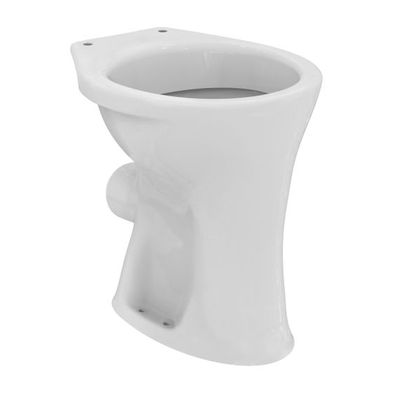Ideal Standard Standflachspül-WC Eurovit, erhöht, Abgang außen waagr., 355x480x470mm, Weiß