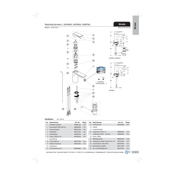 Ideal Standard Luftsprudler M24X1, Kippbar 20 Grad, Chrom