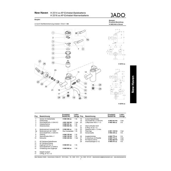Ideal Standard JADO Luftsprudler, kpl., M24X1, Edelstahl