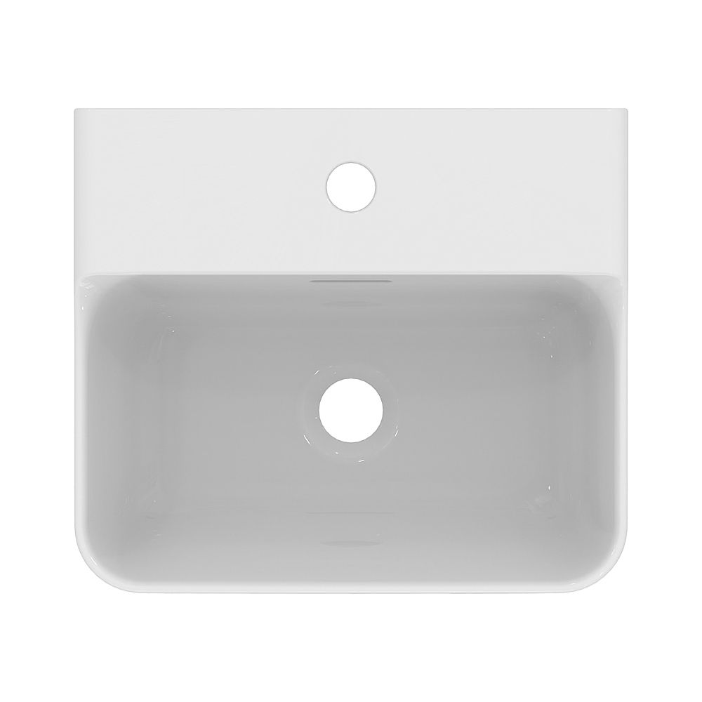 Ideal Standard Handwaschbecken Conca 1 Hahnloch, mit Überlauf 400x350x165mm geschliffen We... IST-T3876MA 8014140469346 (Abb. 2)