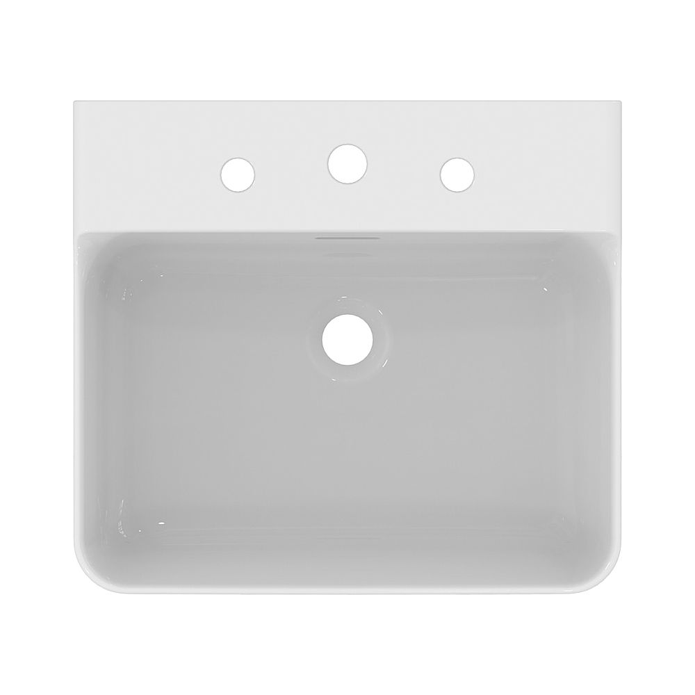 Ideal Standard Waschtisch Conca, 3 Hahnlöcher, mit Überlauf 500x450x165mm, Weiß mit IdealP... IST-T3783MA 8014140468714 (Abb. 2)