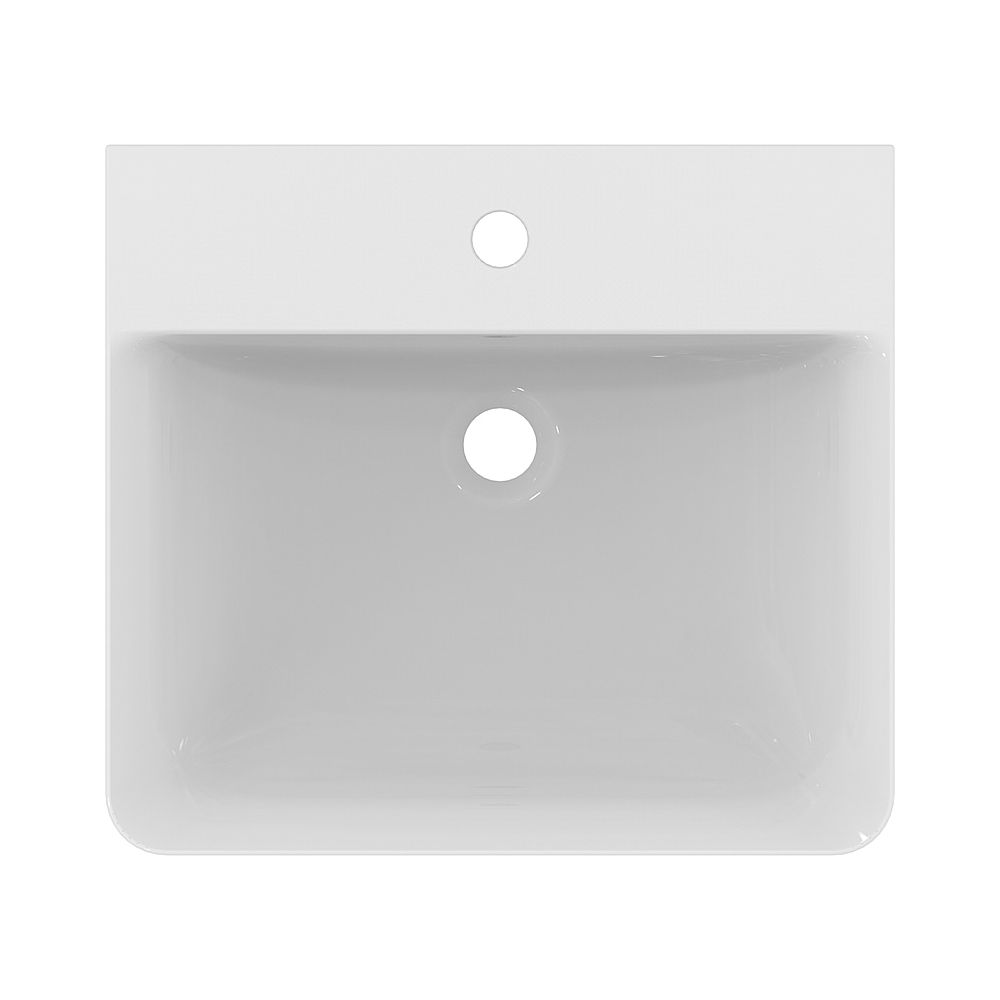 Ideal Standard Waschtisch Connect Air Cube, 1 Hahnloch, mit Überlauf 500x450x160mm, Weiß... IST-E030101 5017830514459 (Abb. 2)