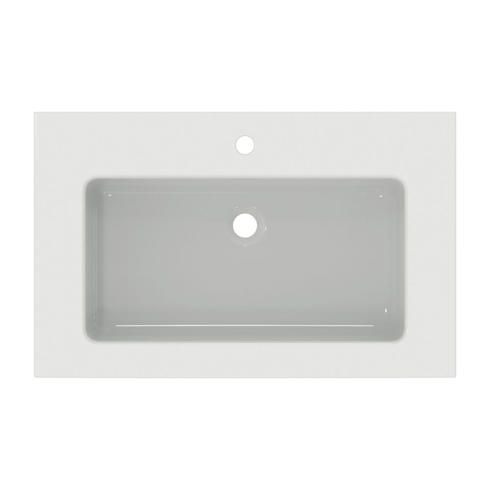Ideal Standard Möbelwaschtisch Extra 1 Hahnloch, mit Überlauf 810x510x150mm Weiß mit Ideal... IST-T4362MA 8014140487272 (Abb. 2)