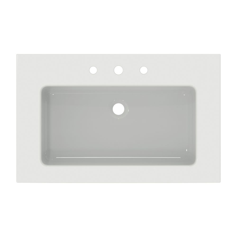 Ideal Standard Möbelwaschtisch Extra 3 Hahnlöcher mit Überlauf 810x510x150mm Weiß... IST-T436401 8014140482581 (Abb. 2)