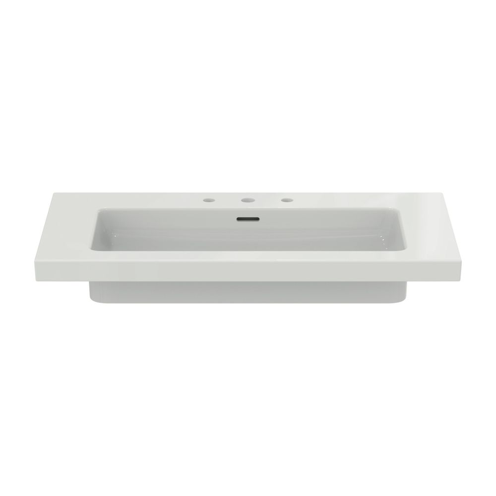 Ideal Standard Möbelwaschtisch Extra 3 Hahnlöcher mit Überlauf 1010x510x150mm Weiß mit Ide... IST-T4368MA 8014140487333 (Abb. 3)