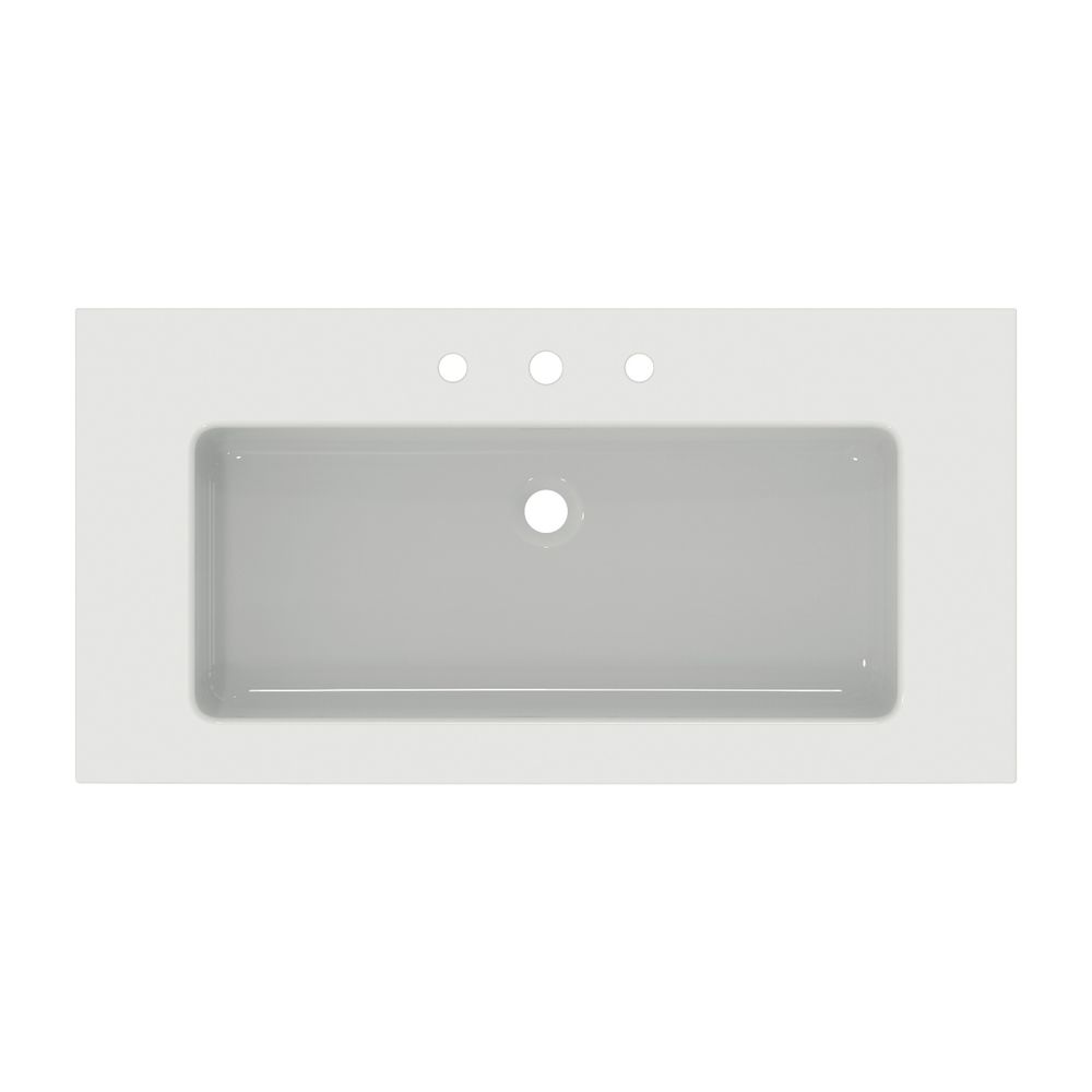 Ideal Standard Möbelwaschtisch Extra 3 Hahnlöcher mit Überlauf 1010x510x150mm Weiß... IST-T436801 8014140482611 (Abb. 2)