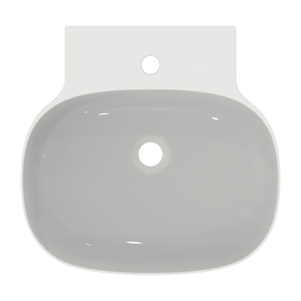 Ideal Standard Waschtisch Linda-X 1 Hahnloch, ohne Überlauf 500x480x135mm geschliffen Weiß... IST-T498501 8014140492146 (Abb. 4)