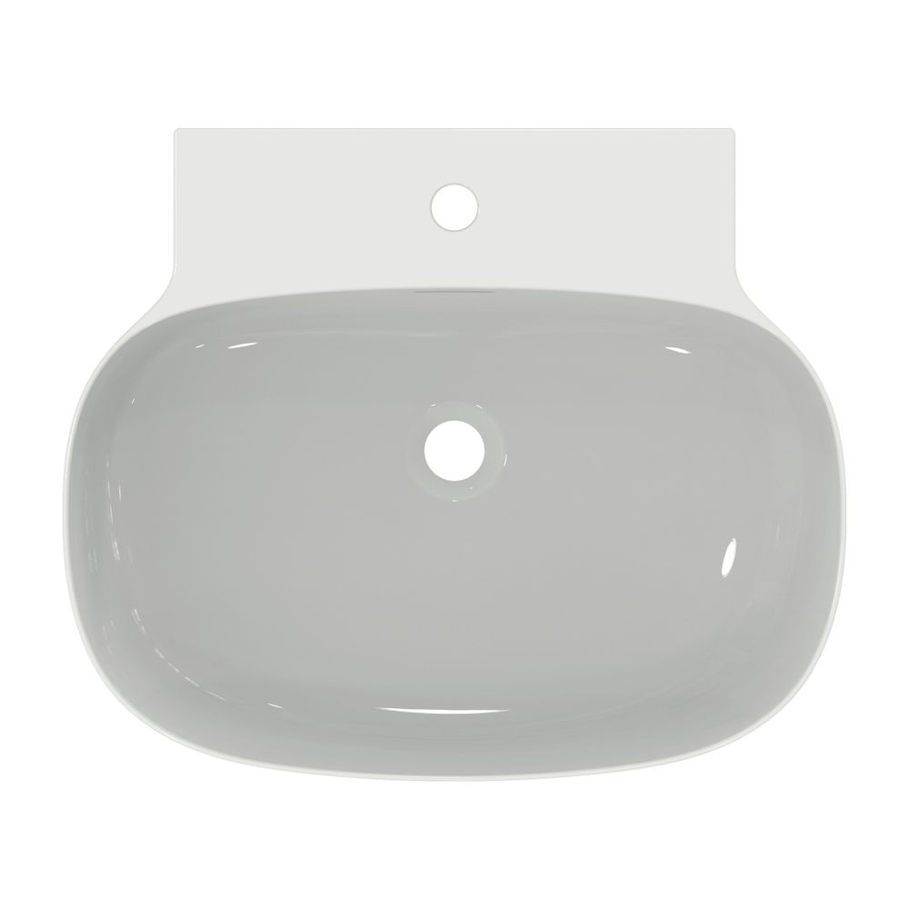 Ideal Standard Waschtisch Linda-X 1 Hahnloch, mit Überlauf 600x500x135mm Weiß mit IdealPlu... IST-T4755MA 8014140490456 (Abb. 2)