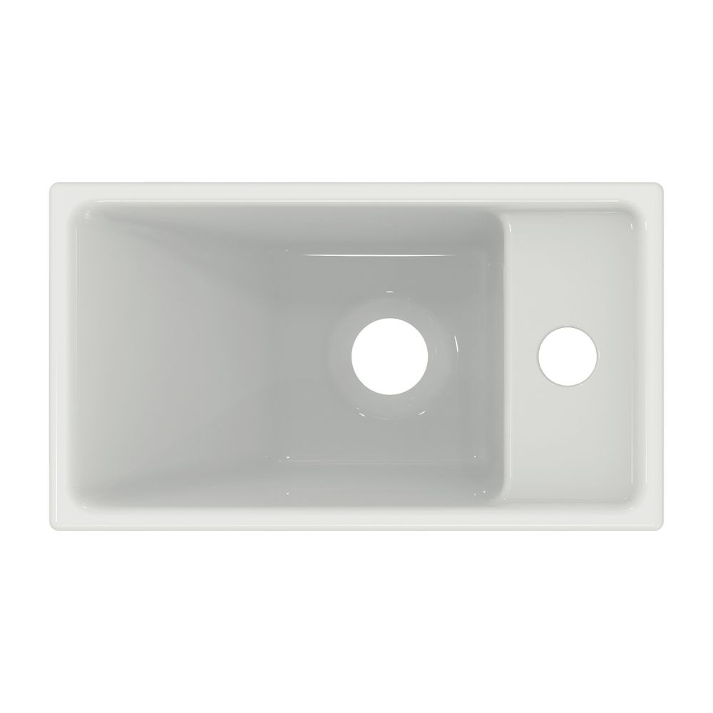 Ideal Standard Handwaschbecken Eurovit+, 1 Hahnloch, ohne Überlauf Ablg.rechts, 370x210x12... IST-E211201 5017830543923 (Abb. 2)