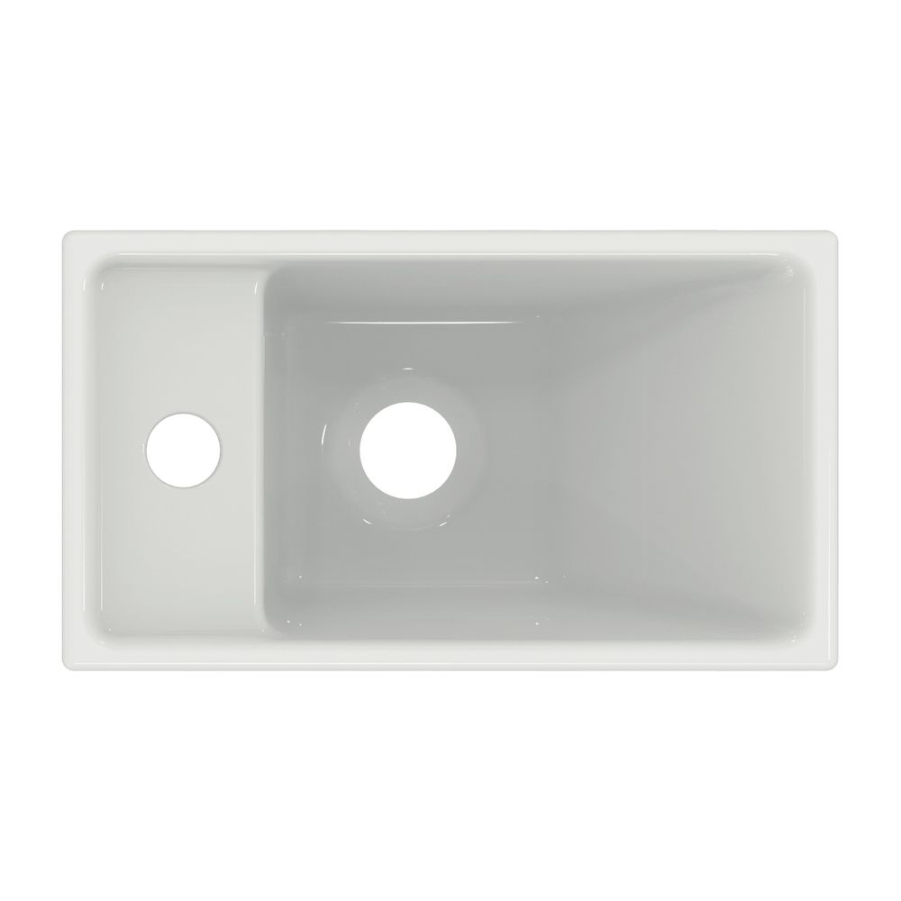 Ideal Standard Handwaschbecken Eurovit+, 1 Hahnloch, ohne Überlauf Ablg.links, 370x210x120... IST-E211301 5017830543930 (Abb. 3)