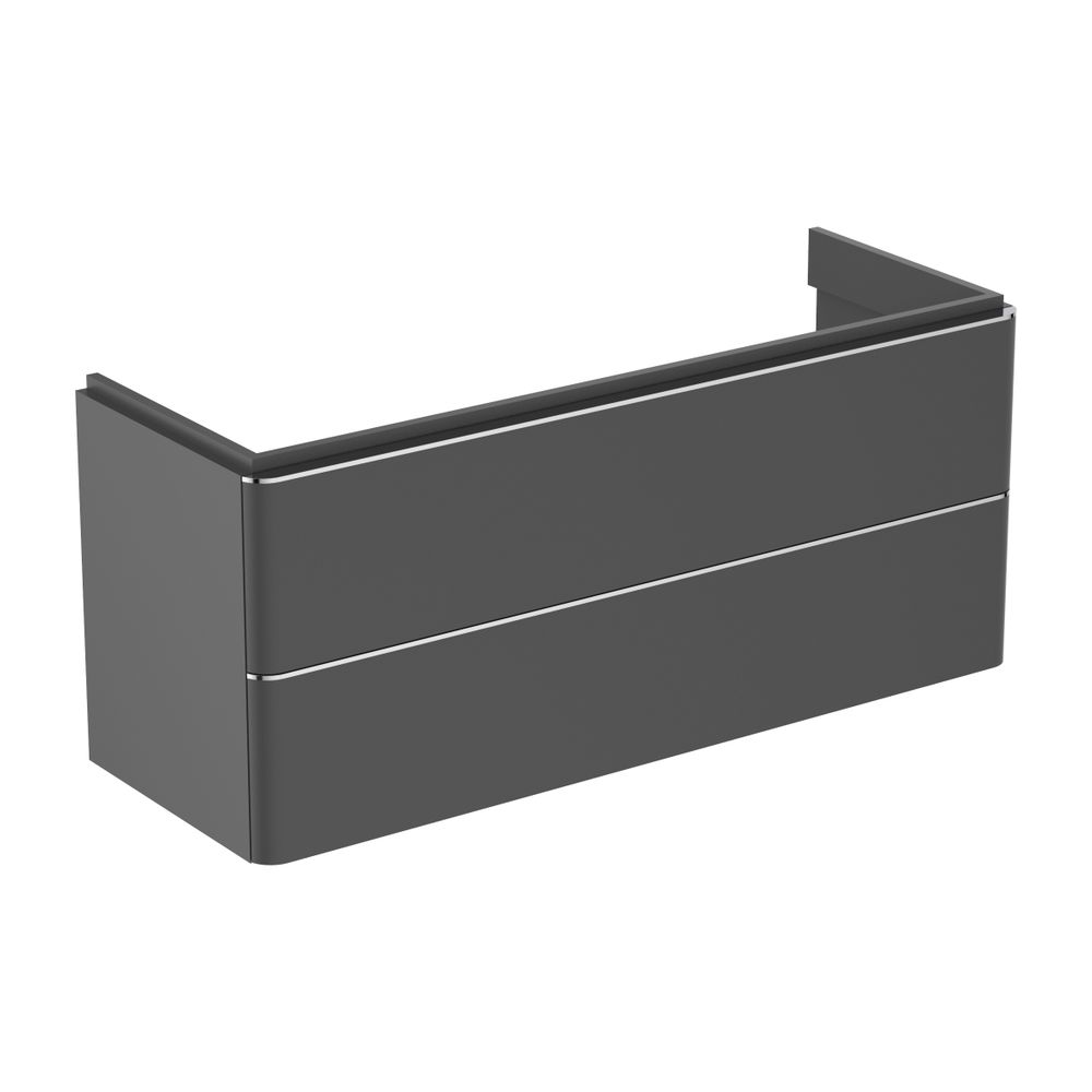 Ideal Standard Waschtisch-Unterschrank Adapto, 2 Auszüge, 1170x410x490mm, Anthrazit matt l... IST-T4303Y2 8014140459514 (Abb. 1)