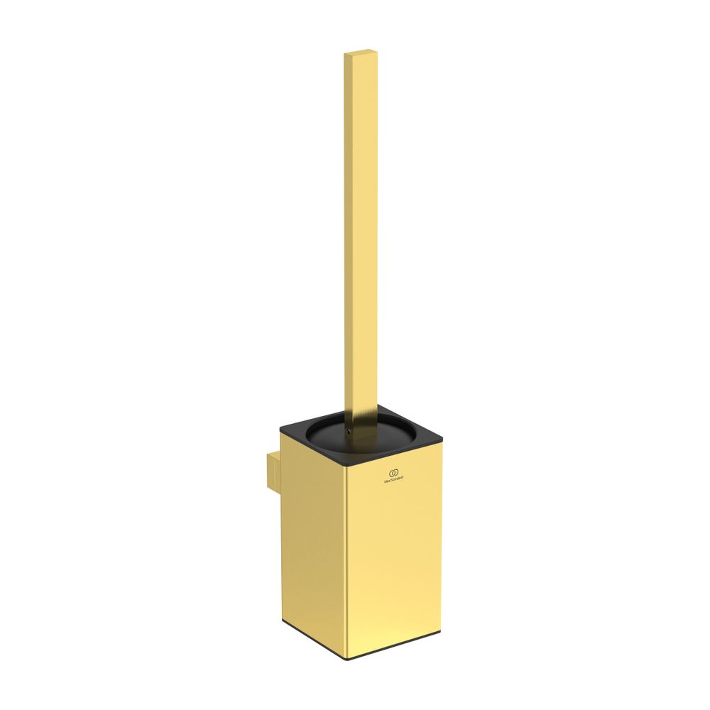 Ideal Standard WC-Bürstengarnitur Conca Cube, eckig, Brushed Gold... IST-T4494A2 8014140478843 (Abb. 1)