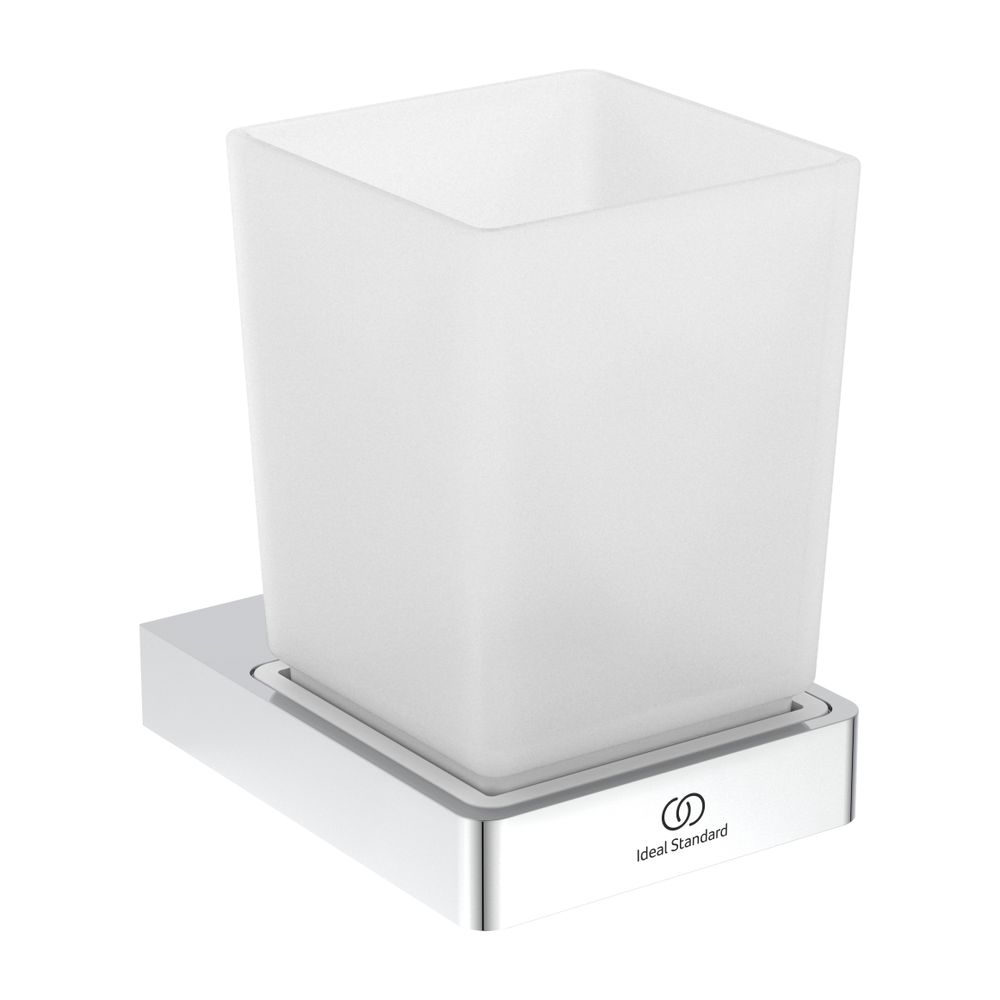 Ideal Standard Mundglas Conca Cube, eckig, Chrom... IST-T4504AA 8014140479260 (Abb. 1)