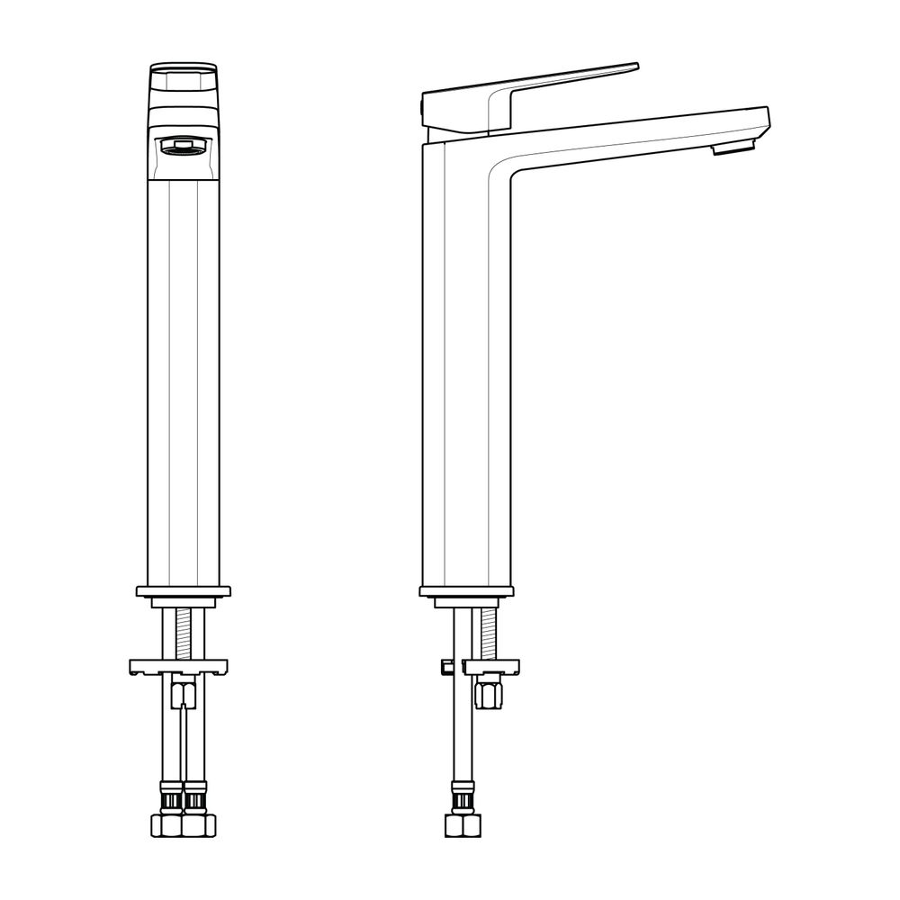 Ideal Standard Waschtisch-Armatur Tonic II, mit verlägertem Sockel, 5 l/min., ohne Ablgarn... IST-A6329AA 4015413334969 (Abb. 3)