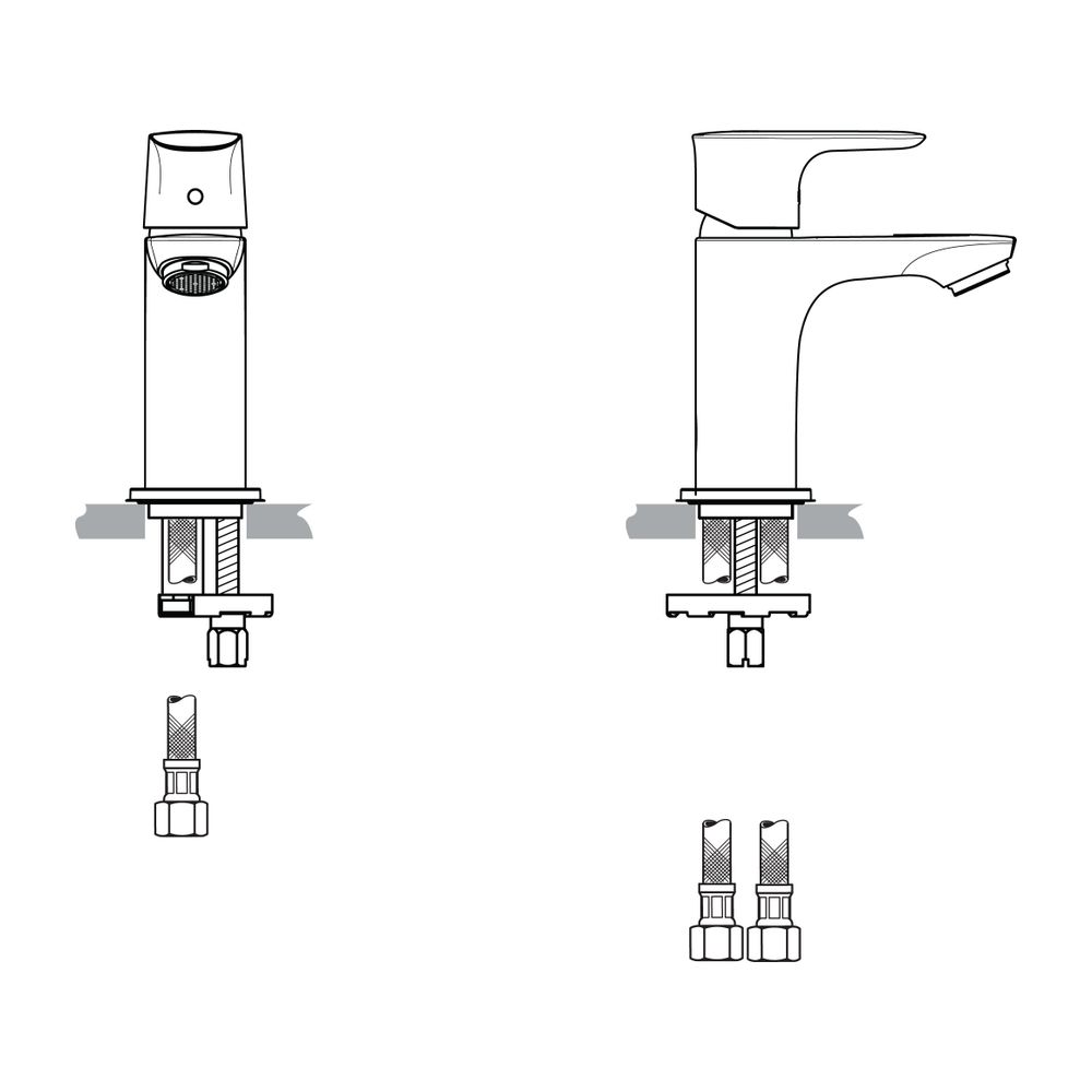 Ideal Standard Waschtisch-Armatur Connect Air, Piccolo, 5l/min., ohne Ablgarn., Ausld.90mm... IST-A7018GN 4015413346788 (Abb. 3)
