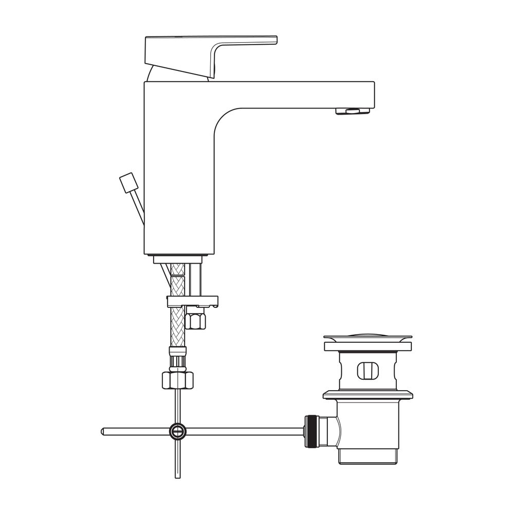 Ideal Standard Waschtischarmatur Edge, 5 l/min., mit Ablaufgarnitur Ausld. 125mm, Chrom... IST-A7104AA 3800861064947 (Abb. 3)