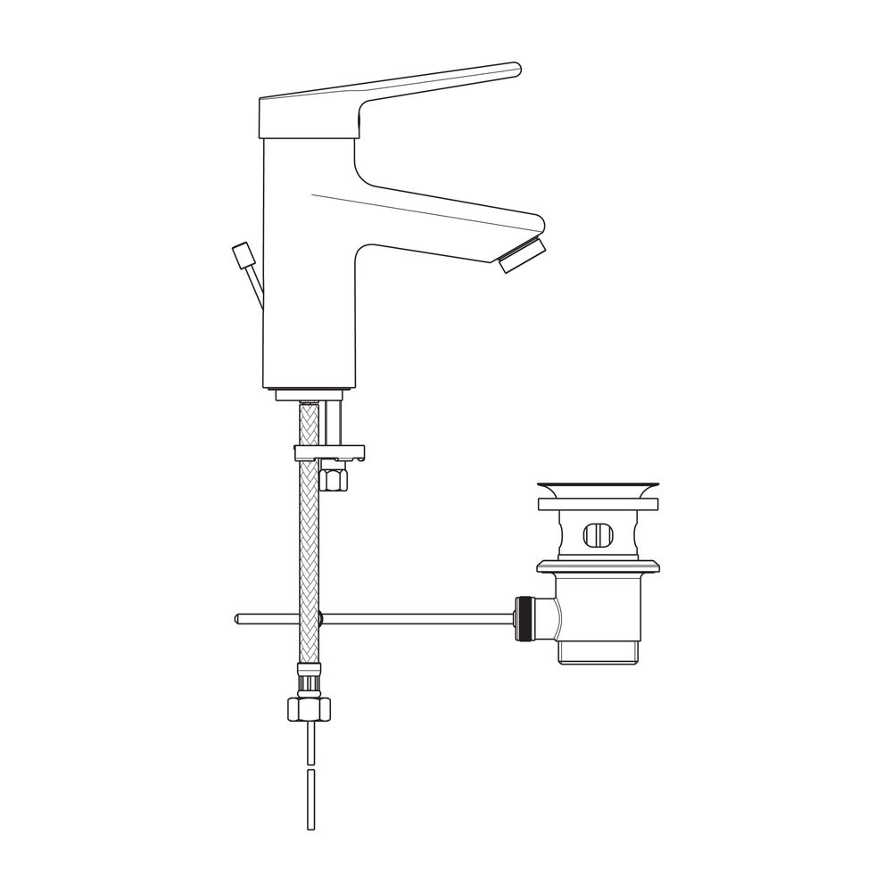 Ideal Standard Waschtischarmatur Ceraplus mit Ablaufgarnitur Ausld. 112mm Chrom... IST-BC091AA 3800861059479 (Abb. 3)